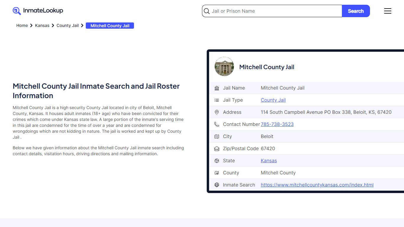 Mitchell County Jail Inmate Search, Jail Roster, Bookings, Arrests ...